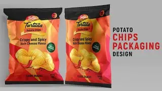 Chips Bag Package Design – Product Label Design Illustrator Tutorial- Step by Step Explanation