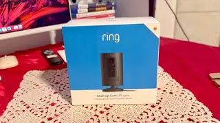 Ring Stick Up Cam Plug In Indoor / Outdoor  Unboxing