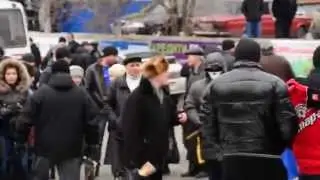 Акция протеста предпринимателей города Торез. 26.02.2014 г.