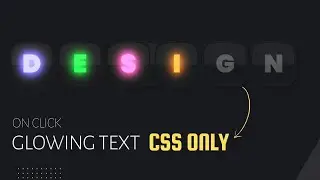 Amazing Glowing Text Animation Effects Using HTML CSS | CSS Glowing | Neon Text |  Web Design | Code