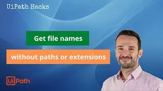 Trimming off extensions from file names | UiPath Shorts