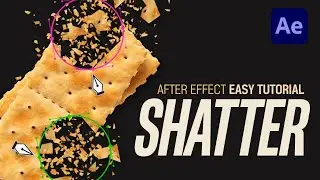 After Effects Shatter broken Easy Tutorial l 부셔지는 효과