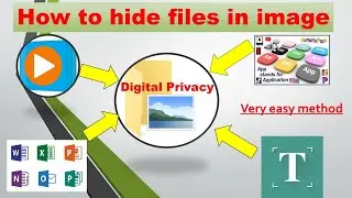 How to Hide a File or a Folder Inside an image | How to hide any file in an image | urdu Hindi