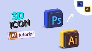 How to make 3D ICONS in Illustrator in seconds  |  Learn Easy 3D