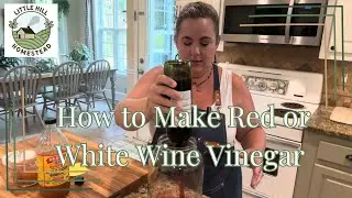 Red wine vinegar to use a wine we didn’t love. How to make red or white wine vinegar from scratch.