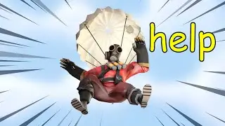 TF2 - This Funny Bug Gives Pyro the Base Jumper Parachute?!