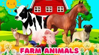 Animal Names and Sounds for Kids in English - Learn Animal Names