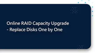 QNAP Tutorial | Online RAID Capacity Upgrade - Replace Disks One by One - QTS/QuTS hero (EN)