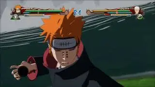 PAIN TEAM VS OBITO TEAM NARUTO NINJA STORM REVOLUTION GAMEPLAY