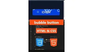 Bubble Button HTML CSS  💥| Pure CSS Animated Bubbles  | CSS Bubbles Animation Tutorial 