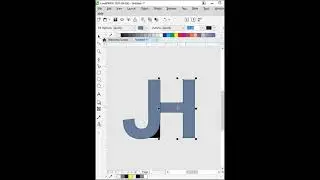 || YouTube Shorts || How To Create Minimal JH Logo Design Idea In CorelDraw 2020 #Logodesignidea