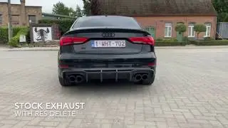 audi s3 8v fl decat downpipe + OPF delete