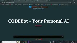 CODEBot AI || Chatbot Using OpenAI API || CHATGPT Introduction || Demo