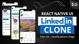 React Native LinkedIn Clone Part-VII || Creating the Notifications Page