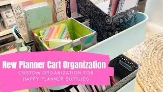 Planner Cart Organization - Custom Dividers for My Happy Planner Stickers!