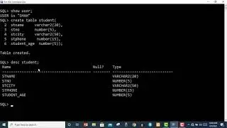 How To Create Table in Database Using SQL Command