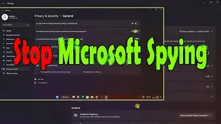 How to protect your privacy in Windows 11 | Block Data Tracking  on Windows 11