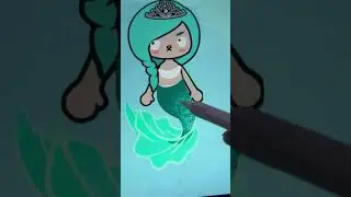 Disegno MARINE versione MAGICA SIRENA ed è una DEA #shorts