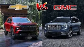 2025 GMC Acadia AT4 vs 2025 Chevrolet Traverse Z71 Compared | SUV Battles! | MotorNation