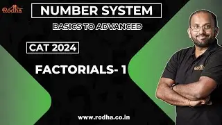 Factorials 1||  Number Systems || Quantitative Aptitude || CAT Preparation 2024