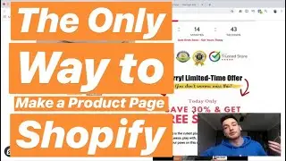 The BEST Way To Make Shopify Product Page | Shopify Product Page Tutorial 2018