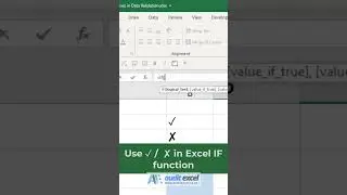 Use tick/ cross inside an Excel IF function