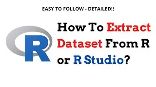 How To Export Dataset (results) from R to CSV | Easy Tutorial