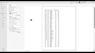 MS Excel Shortcut Print Dialog Box