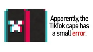 HAHA the TikTok cape has an issue, and it's amazing.