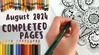 Completed Colouring Pages - August 2024