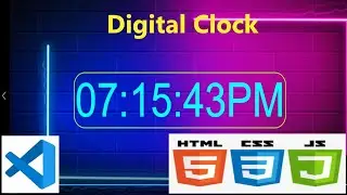 How to Create Digital Clock in HTML  CSS  and Java Script  