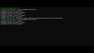 How to fix Permission denied please try again SSH Logging Linux Server