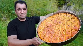 AZERBAIJANI BAKLAVA RECIPE | AZERBAIJAN DESSERT RECIPES | PAKLAVA BY WILDERNESS COOKING