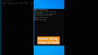 Set/Get String Values In Redis