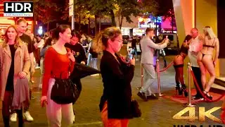 [4K HDR] Reeperbahn ST Pauli  NIGHT LIFE Hamburg Red Light District 2023. Germany 🇩🇪 Summer 2023