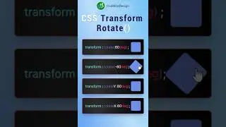 CSS Transform Rotate() | #codefordesign