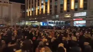 A Video of demonstrations in Moscow against Russia's war with Ukraine