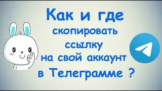 Как и где скопировать ссылку на свой аккаунт в Телеграмме? / (ПК и Моб. устройства)