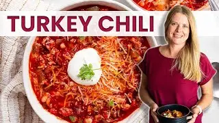 HEALTHY TURKEY CHILI | one pot recipe from famous TV show