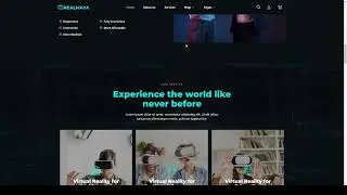 RealMaya - Virtual Reality Services and Shop Elementor Template Kit gaming entertainment