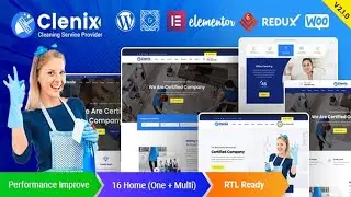 Clenix - Cleaning Services WordPress Theme Free Download