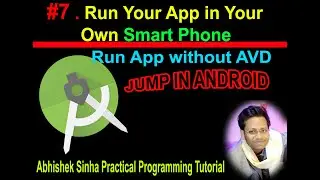 How to run android app in your mobile from android studio in| Hindi|Run App Without AVD