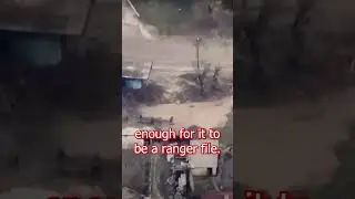 leaked footage of ukranian forces clearing a road for travel