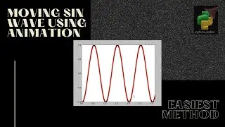 How to code for moving sin wave using matplotlib in python? #python_seeker #python #matplotlib