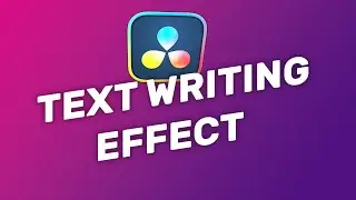 How to make Text Writing Effect in Davinci Resolve