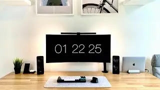 Clean and Minimal Home Office Tour - Work From Home setup (2021)