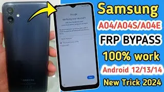 Samsung A04/A04E/A04S FRP Bypass Android 13/14 Without Pc 2024 | TalkBack Not Work | Adb enable fail