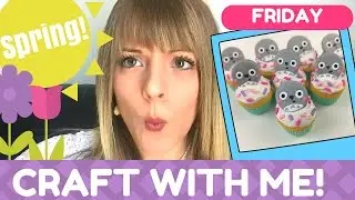 🐣EASTER Weekend Part 1: Craft with Me -Totoro Polymer Clay Cupcakes