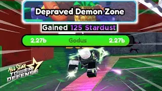 (New StarZone) Depraved Demon Zone | Solo Gameplay | Roblox All Star Tower Defense