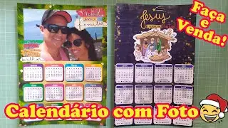 APRENDA COMO FAZER CALENDÁRIO PARA VENDER | COMO FAZER CALENDÁRIO COM FOTO |